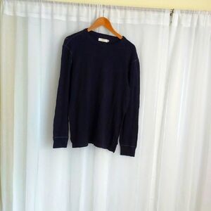 NWT AE77 Men's Navy Blue Long Sleeve Sweater